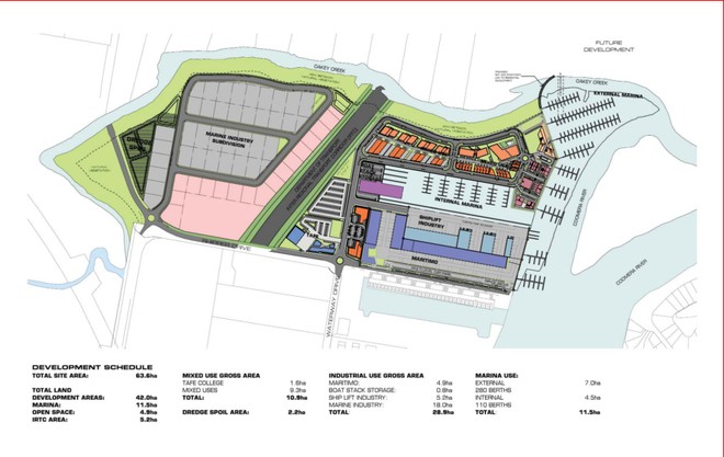 Gold Coast International Marine Precinct map © SW
